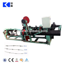 Double strand barbed wire making machine
